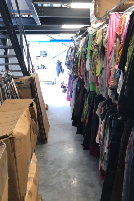 Stockage pour boutique